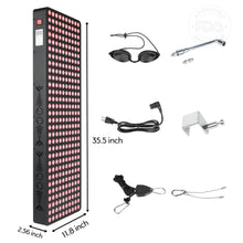 Load image into Gallery viewer, xanxan-1000w-red-infrared-light-therapy-device-product-size-and-what-is-included
