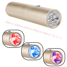 Load image into Gallery viewer, lukirch red infrared light therapy torch device 630nm 660nm 850nm 940nm 470nm is powerful and safe
