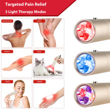 Load image into Gallery viewer, lukirch red infrared light therapy torch device 630nm 660nm 850nm is for pain relief of people and animals

