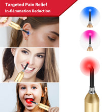 Load image into Gallery viewer, red light therapy device torch with tip can be used for pain relief of mouth, ear and nose
