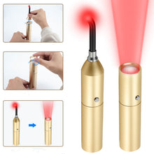 Load image into Gallery viewer, lukirch red infrared light therapy torch device handheld with 2400mah lithium battery, rechargeable
